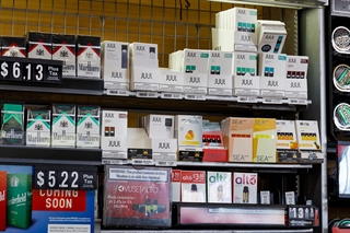 nicotine products store display